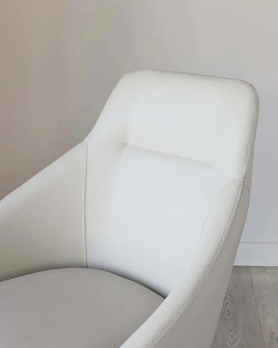 Cleo light grey faux - light, leather