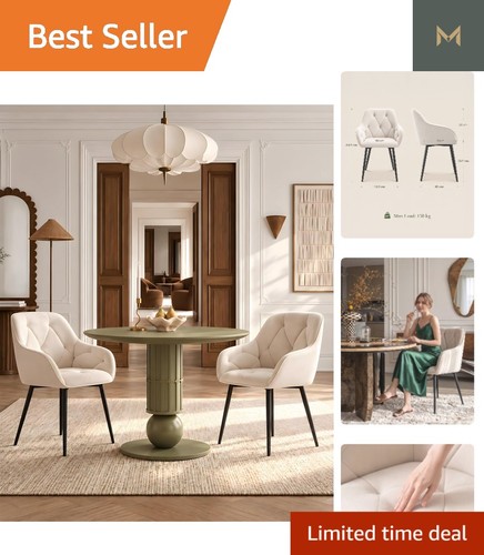 Stylish ergonomic cream - cream, velvet