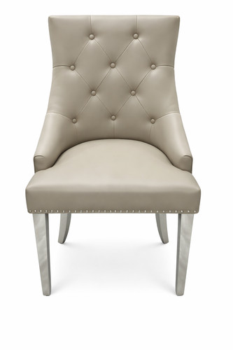 Roma grey leather dining - leather,
