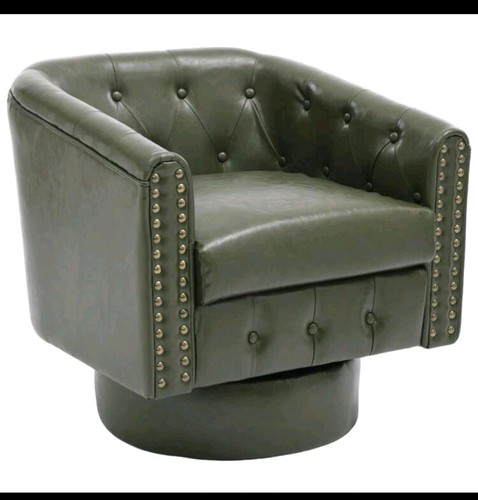 Green velvet swivel accent - velvet,