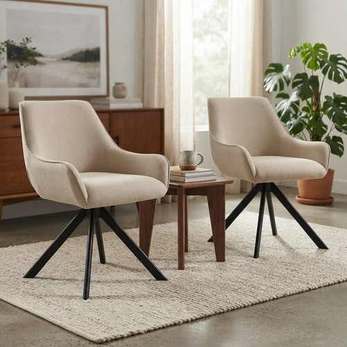 Elegant set swivel dining - of,