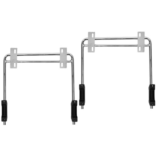 Silver iron footrest - iron,