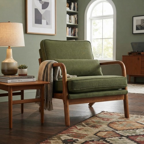 Chic upholstered mid century - chic, mid-century