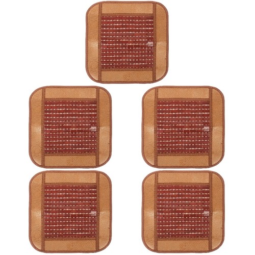 Brown bamboo chair - chair, cushion