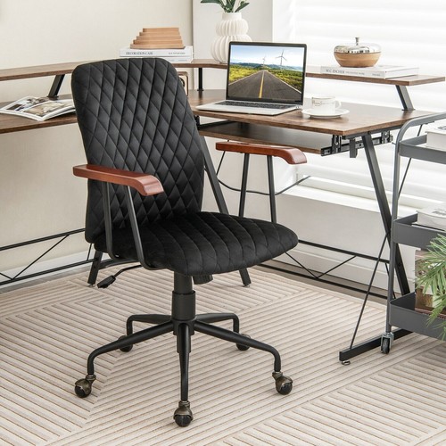 Velvet office chair comfort - office,