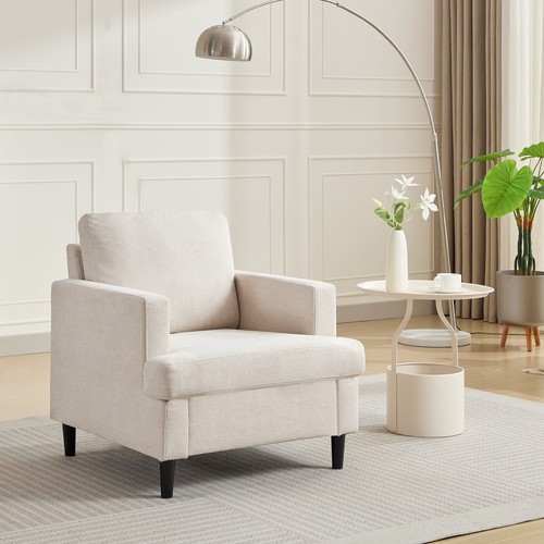 Comfortable fabric armchair - comfortable,