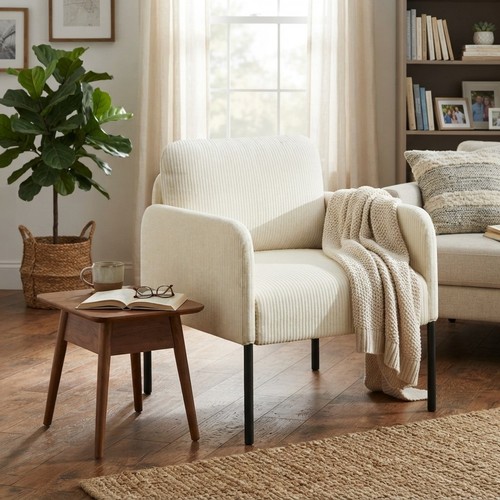 Contemporary beige accent - beige,