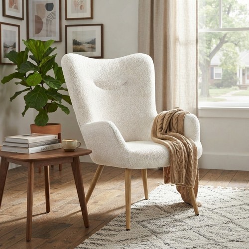 Versatile ivory tub chair - ivory, with