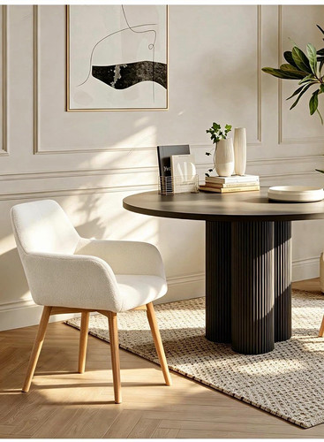 White teddy upholstered - white,