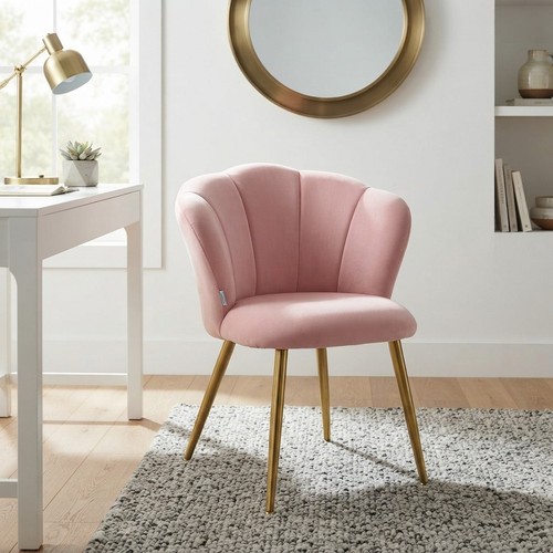 Ergonomic velvet dining chair - velvet,