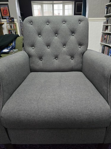 Grey armchair comfortable - grey,